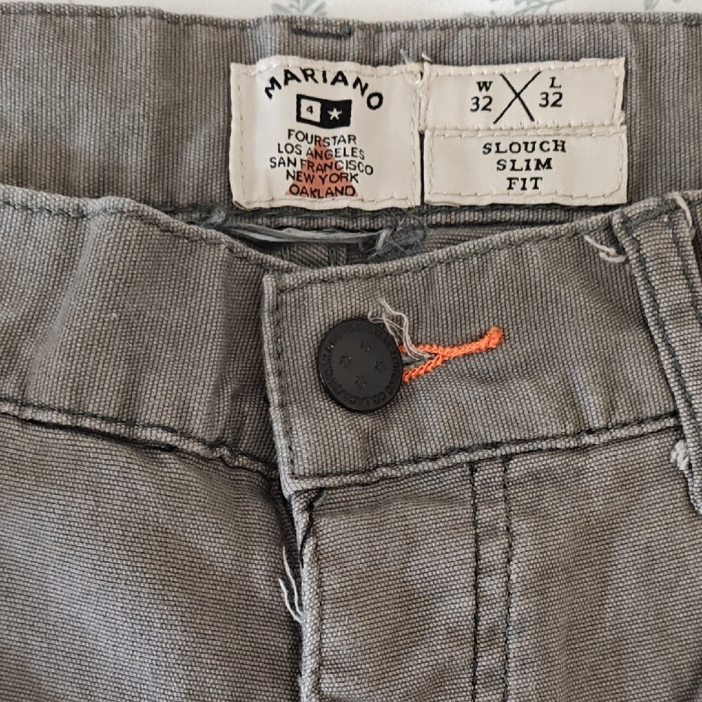 Fourstar Clothing Mariano Gray Slouch Slim Fit Pants
